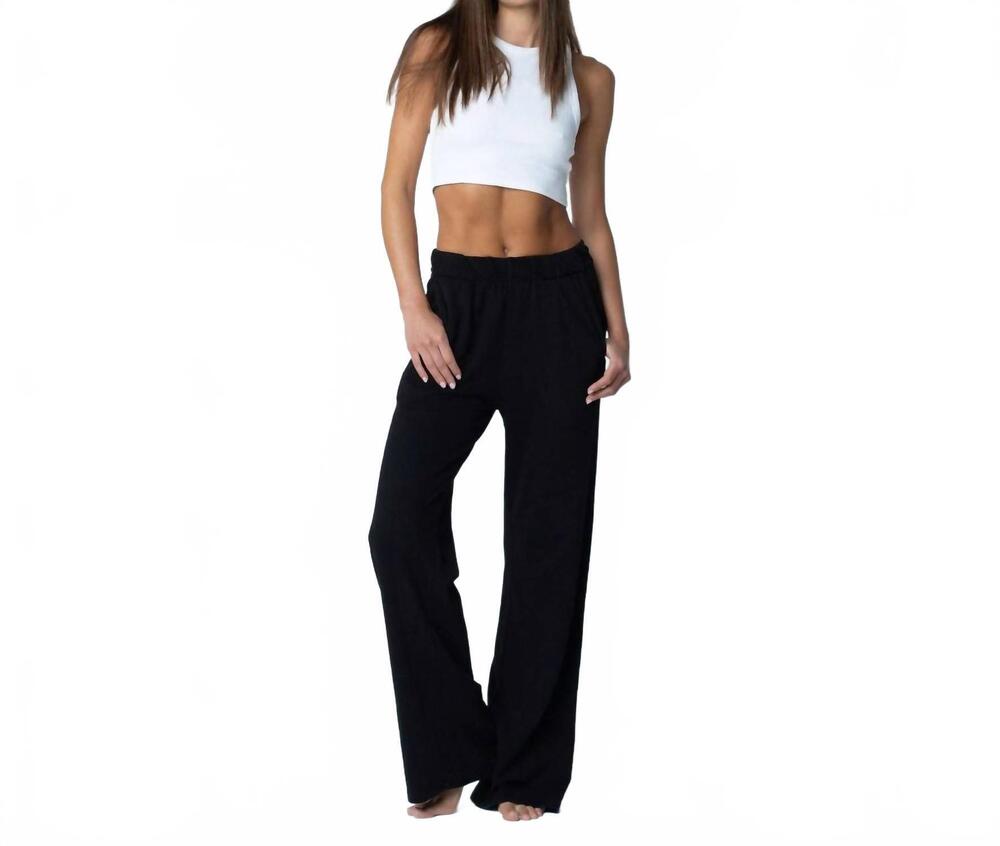 NEW TALENTLESS french terry lounge pant in pitch black - Picture 4 of 5